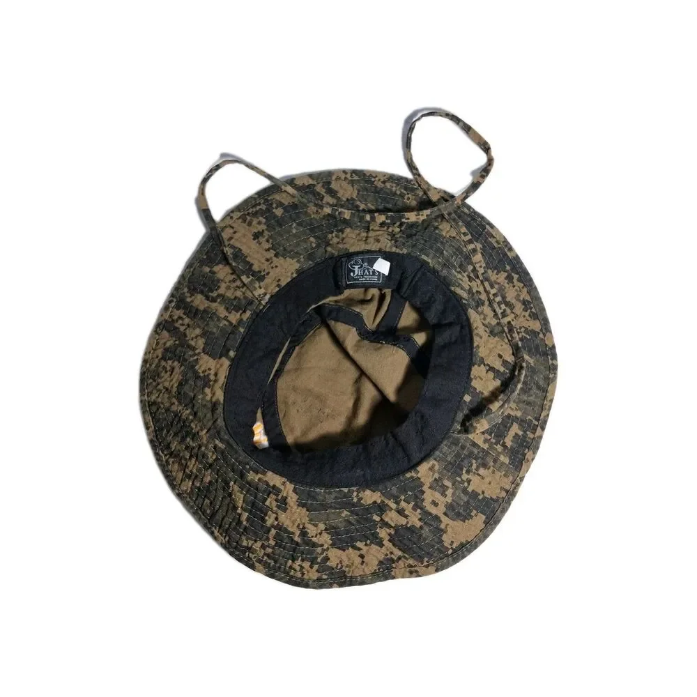 St. Germain By Jhats Bucket Hat Digital Camo Cap Fishing Boonie Size 58 CM